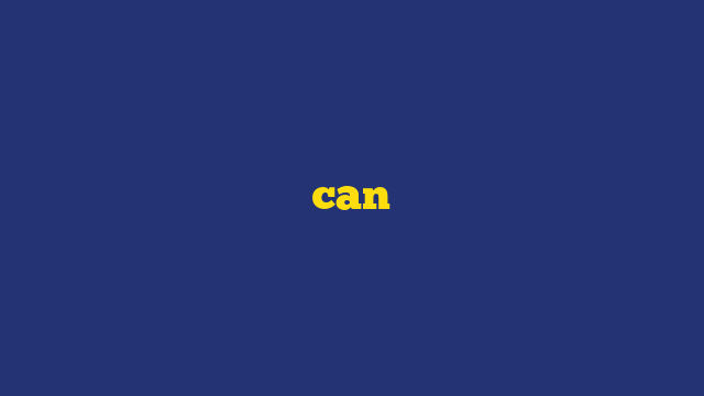 can